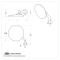 United Pacific Stainless Steel British "MG" Car Fender Mirror - L/H C5058L