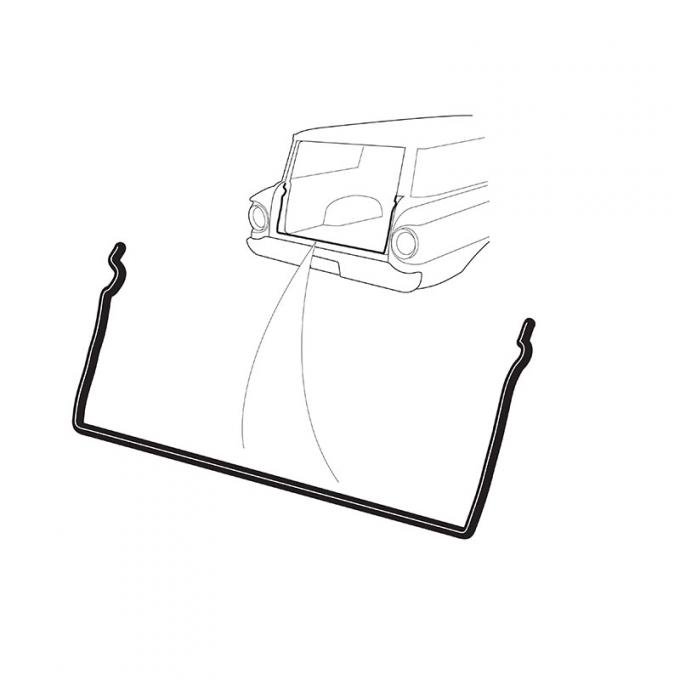 Dennis Carpenter Tailgate Seal On Body - 1963-65 Ford Car C3DZ-5941608-B