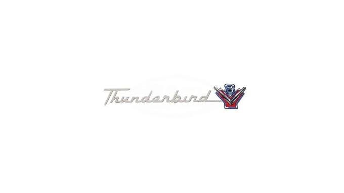Ford Thunderbird Valve Cover Decal, 292 Thunderbird V8, 1955-57
