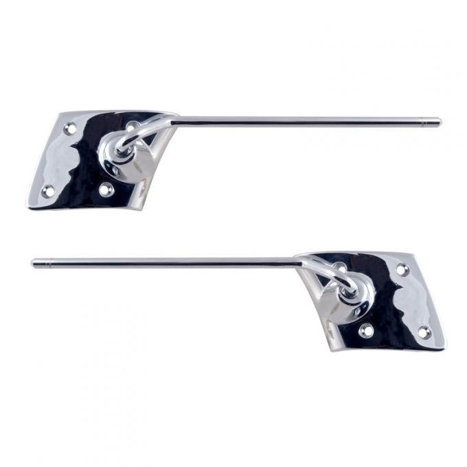 Dennis Carpenter Sun Visor Arm & Brackets - Pair - 1963-64 Ford Galaxie C3AZ-7604144-PR