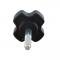 Dennis Carpenter Windshield Knobs - Satin Black - 1966-77 Ford Bronco C6TZ-9603818-BLK