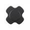 Dennis Carpenter Windshield Knobs - Satin Black - 1966-77 Ford Bronco C6TZ-9603818-BLK
