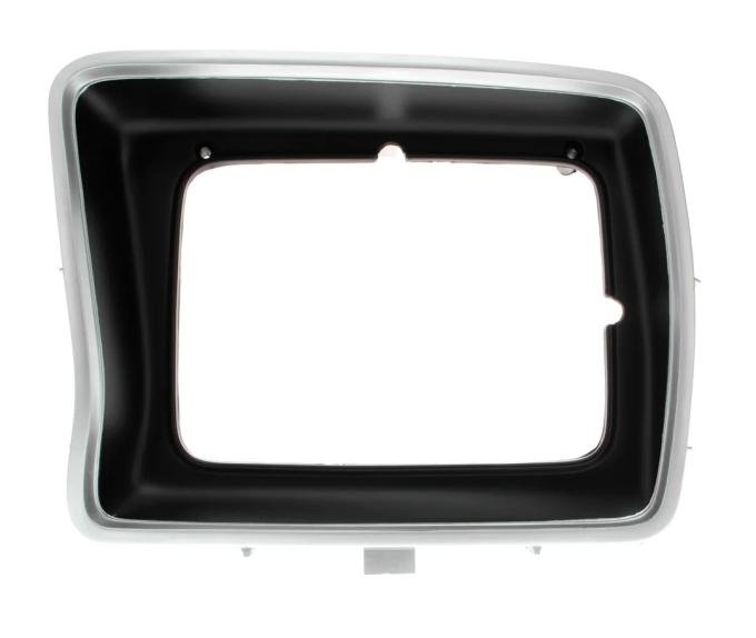AMD Headlight Bezel, Silver/Black, Square, LH, 78-79 F100 F150 F250 Bronco X145-4578-1L