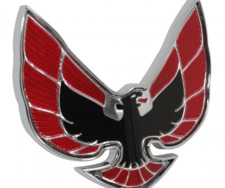 Trim Parts 1974-76 Pontiac Firebird Red & Black Front Emblem, Each 8550