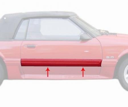 Daniel Carpenter 1987-1993 Mustang GT Door Body Side Trim Molding Moulding- RH Passenger's Side E7ZZ-6120938-GT