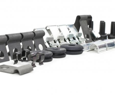 Right Stuff 1968 Ford Mustang Hardtop W/8cyl, 31 Piece Brake & Fuel Line Clip Set ZCS6804