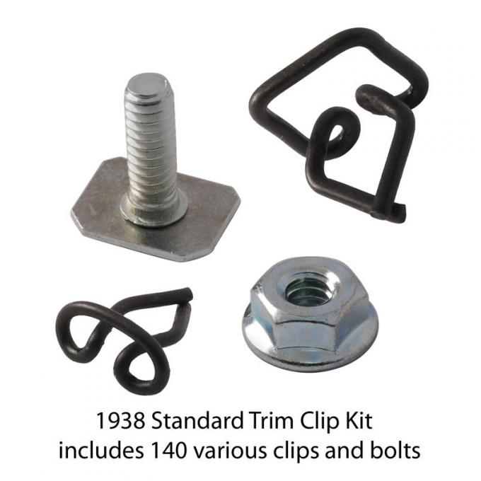 Dennis Carpenter Body Trim Clip Kit - Standard - 1938 Ford Car   81A-20000-A