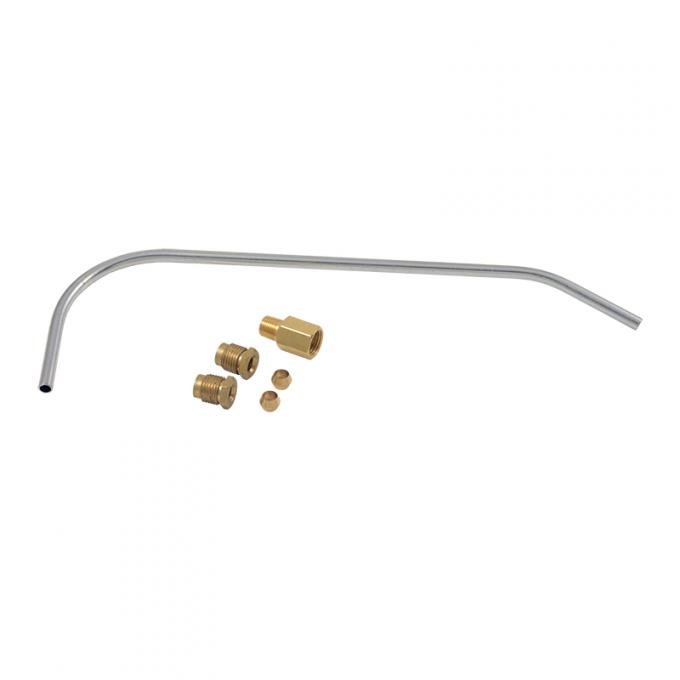 Dennis Carpenter Carburetor to Fuel Pump Steel Line - PreBent - 1948-53 Ford Truck, 1949-53 Ford Car 8BA-9369-A
