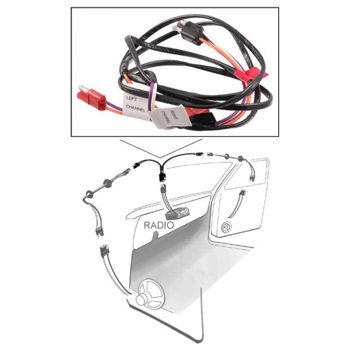 Dennis Carpenter Radio Speaker Wire - 1973-79 Ford Truck, 1978-79 Ford Bronco    D3TB-19A041-AA