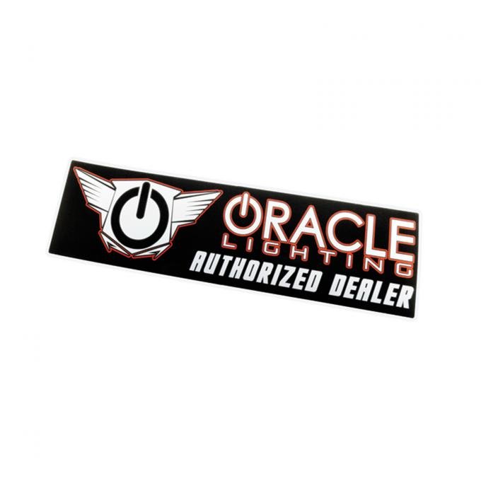 Oracle Lighting Authorized Dealer Bumper Sticker, Black/Orange 8034-504