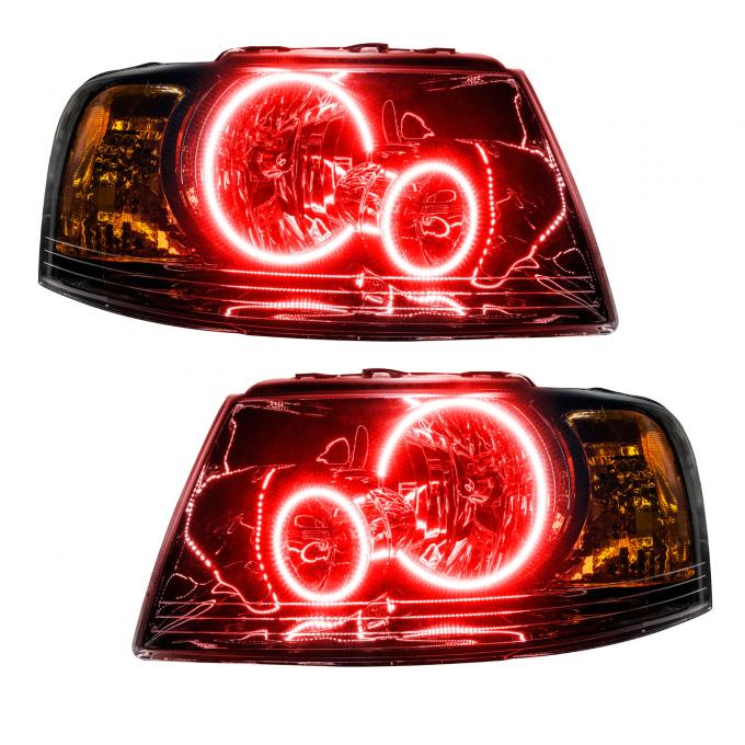 Oracle Lighting SMD Pre-Assembled Headlights, Black, Red 7154-003