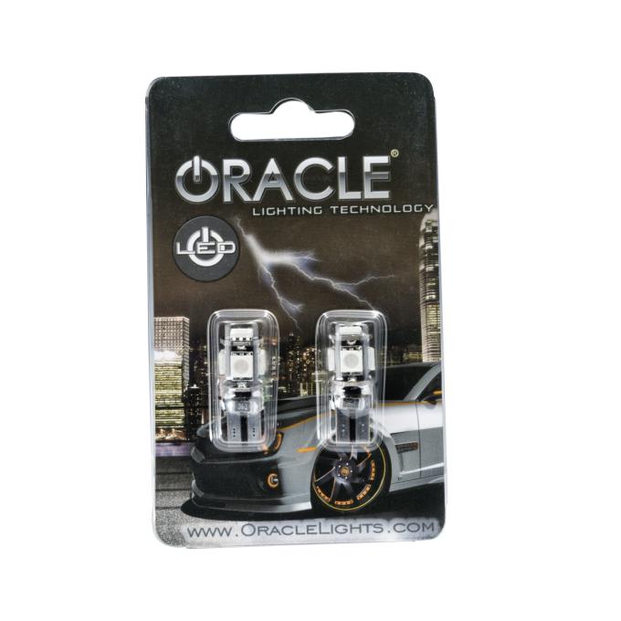 Oracle Lighting T10 5 LED 3 Chip SMD Bulbs, Aqua, Pair 4801-010