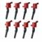 MSD Ignition Coil, Blaster, Ford 2-Valve V8, Red, 8-Pack 82428