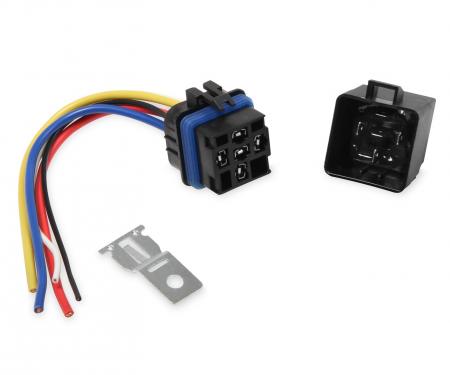 MSD SPST Relay w/Socket Harness 89611