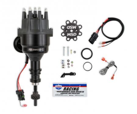 MSD Black Distributor, Ford 289/302, Ready-to-Run, Steel Gear 835231