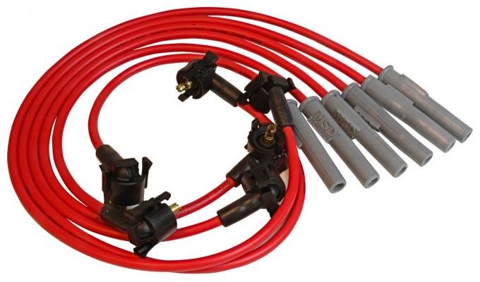 MSD 1994-1998 Ford Mustang Super Conductor Spark Plug Wire Set, Ford Mustang 3.8L, V6, '94-'98 32289