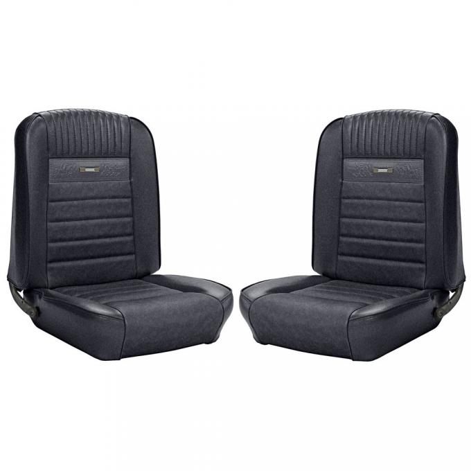TMI 1965-1966 Mustang Convertible, Deluxe Pony Upholstery, Full Set with Bucket Seats | White