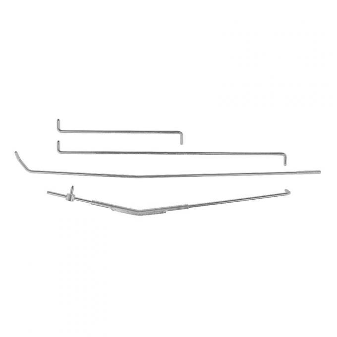 Dennis Carpenter Door Latch Rod Kit - Right Side - 1968-77 Ford Bronco C8TZ-9722152-ST