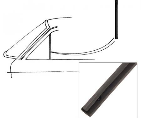 Dennis Carpenter Back Edge of Vent Window Seals - All except Hardtop & Convertible - 1960-65 Ford Falcon C0DB-6421450-PR