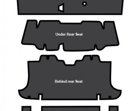 ACC 1971-1973 Mercury Cougar Convertible Sound Deadener 7pc EVA