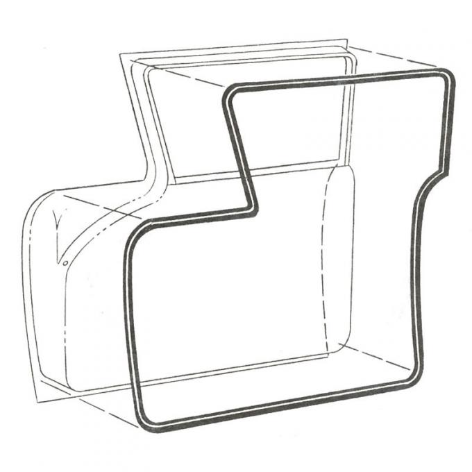 Dennis Carpenter Door Seal Kit - 4 Door Sedan - 1959 Ford Car B9A-7320530-SET