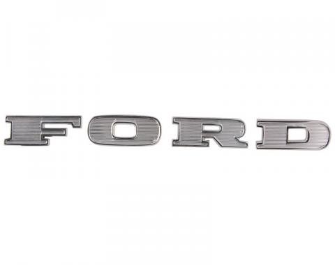 Dennis Carpenter Hood F-O-R-D Letters - 1967-69 Ford Truck     C7TZ-16606-K