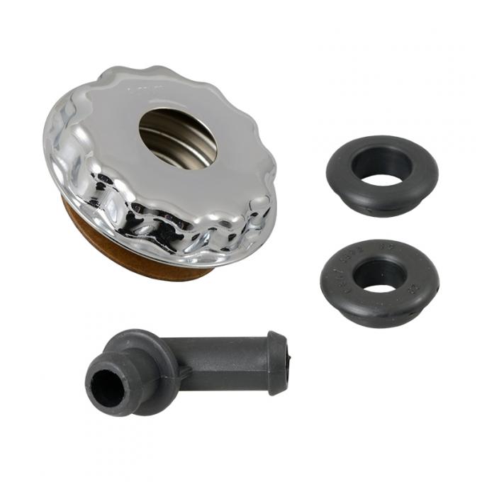 Dennis Carpenter Oil Filler/Breather Cap - Low Profile - 1971-77 Ford Truck, 1969-77 Ford Bronco, 1969-73 Ford Car D1AZ-6766-C