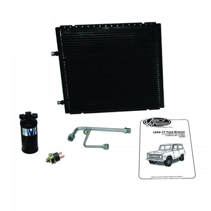 Vintage Air 1966-77 Bronco with 6-Cylinder Core Support SureFit™ Condenser Kit with Drier 012004