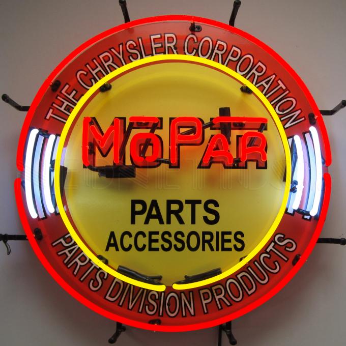 Neonetics Standard Size Neon Signs, Mopar Circle Neon Sign