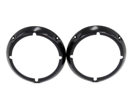 AMD Headlight Bezels, Primer, LH/RH Pair, 71-77 Bronco 145-4671-P