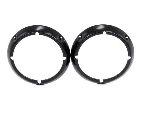 AMD Headlight Bezels, Primer, LH/RH Pair, 71-77 Bronco 145-4671-P
