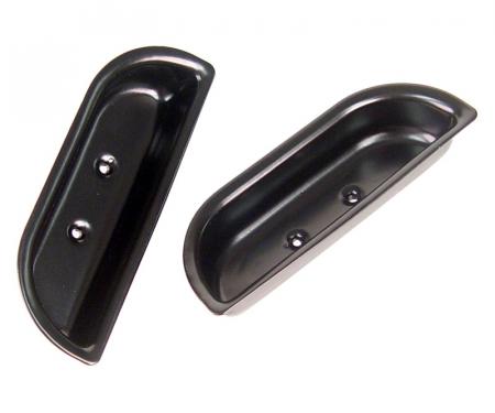 Dennis Carpenter Arm Rest Finger Cups - Metal - 1 Pair - 1973-79 Ford Truck, 1978-79 Ford Bronco D3TZ-1024142-M