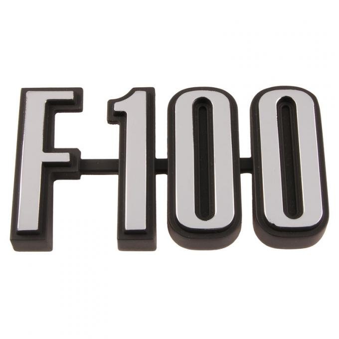 Dennis Carpenter Name Plate - Cowl Side - "F-100" - 1973-76 Ford Truck D4TZ-16720-A