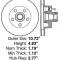 Front Brake Rotor, Montego, 1972