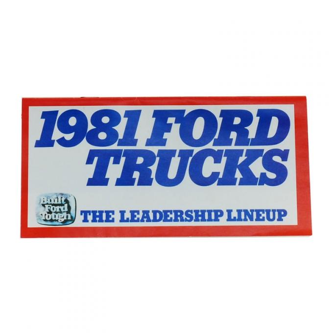 Dennis Carpenter Pamphlet Truck LineUp 1981 Ford Truck, 1981 Ford