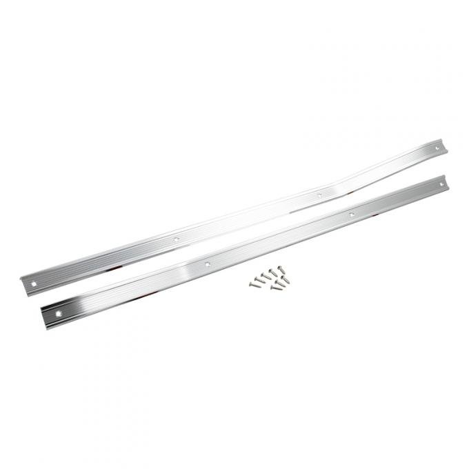 Dennis Carpenter Door Scuff Plates - Pickup - Pair - 1965-66 Ford Truck C5TZ-8113208-PR