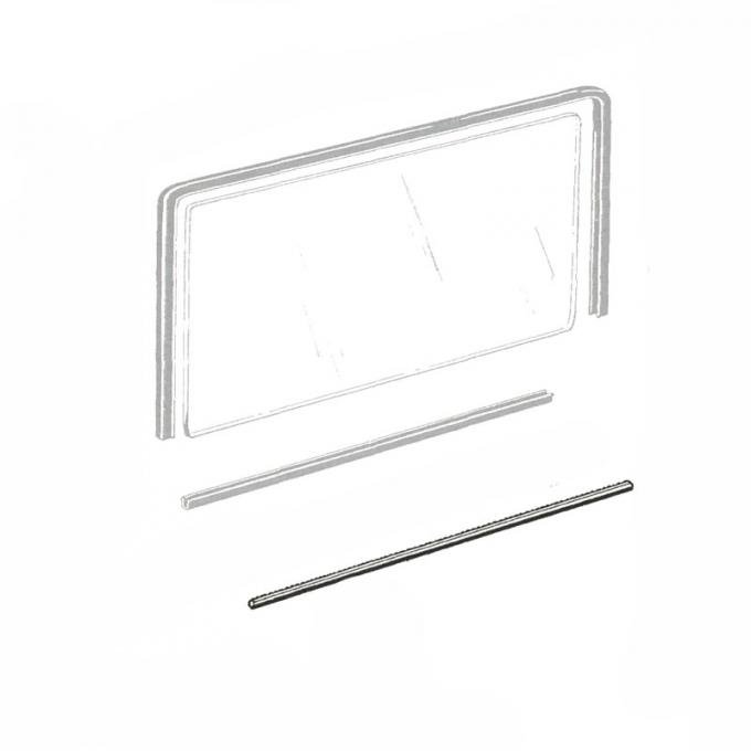 Dennis Carpenter Door Glass Anti-Rattler Kit - 2 Door Sedan & Coupe - 1949-51 Ford Car 1A-45983-2D