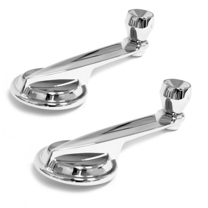 ACP Door & Quarter Window Handle With Chrome Knob Pair FT-BW031