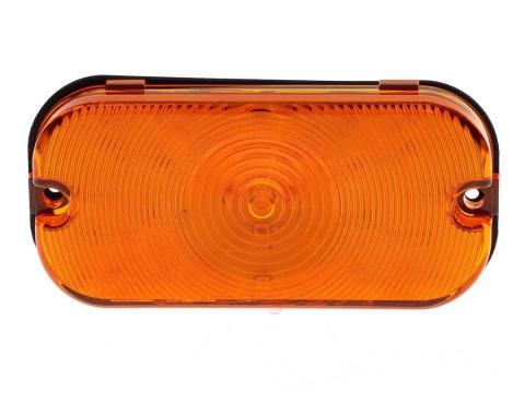 AMD Park Lamp Lens, Amber, 25 Amber LED, LH or RH, 66-68 Bronco 61-64 Galaxie 64-65 Fairlane X135-4666-D