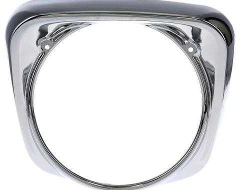 AMD Headlight Bezel, Chrome, RH, 61-66 F100 F250 F350 145-4561-R