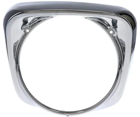 AMD Headlight Bezel, Chrome, RH, 61-66 F100 F250 F350 145-4561-R