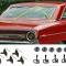 Classic Headquarters Back Belt Molding Set w/ Hardware, 64 Galaxie Fastback 635-8964-2S