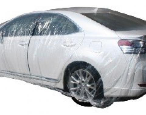 Car Cover, Disposable Clear, Small, Case of 20