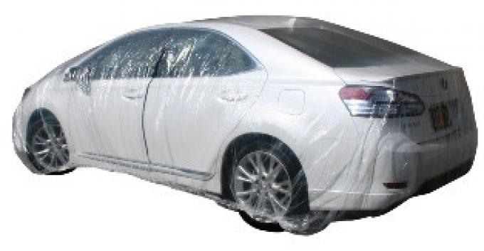 Car Cover, Disposable Clear, Small, Case of 20
