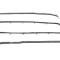 Montco Inc / Repops Front Door Beltline Window Felts, Black, 4pcs, 61-66 Ford F100 F250 F350 Pickup R-FT104