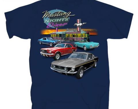 Mustang Diner Adult T-Shirt