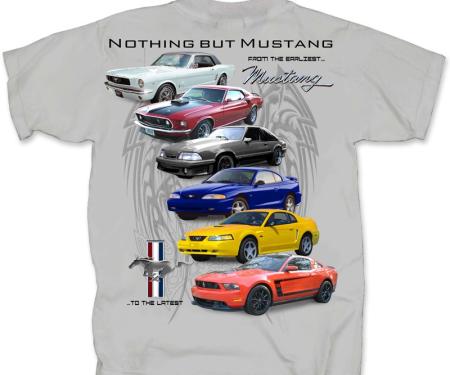 1964-2012 Mustang Collection Adult T-Shirt