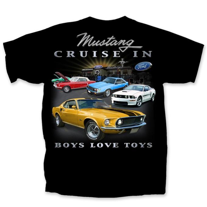 Mustang - Boys Love Toys Adult T-Shirt