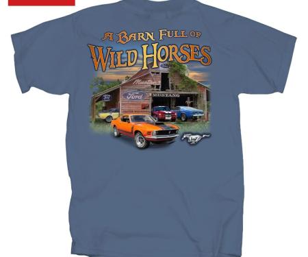 Mustang Wild Horses Adult T-Shirt