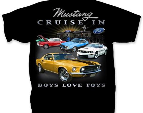 Mustang - Boys Love Toys Adult T-Shirt